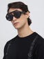 Forest Flair | Black Round Sunglass