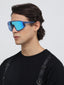 Rider | Blue Wrap Around Sunglass