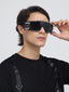 Rave Studs | Black Wrap-Around Studs Sunglass