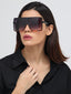 Jetlag | Black Panther Wayfarer Oversize Sunglass