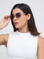 Richmond | Golden Rimless Rectangle Sunglass