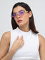 Florence | Champagne Pink Rimless Cateye Sunglass