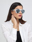 Turkey | White Strips Aviator Sunglass