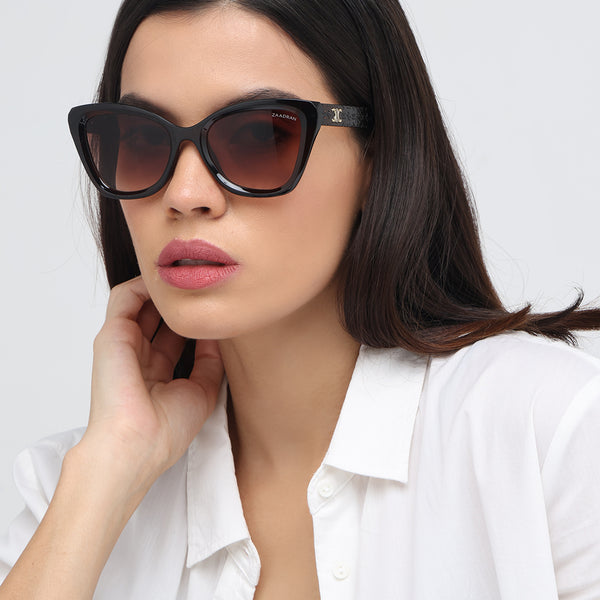 NY | Brown Cateye Oversize Sunglass