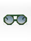 Forest Flair | Green Round Sunglass