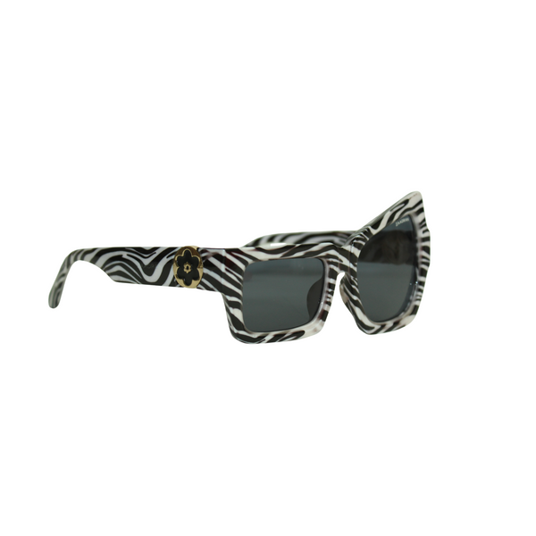Raised Eye | Zebra Wayfarer Sunglass