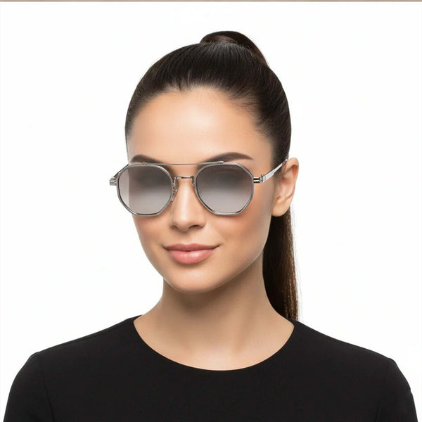 Jamaica | Silver Transparent Wayfarer Sunglass