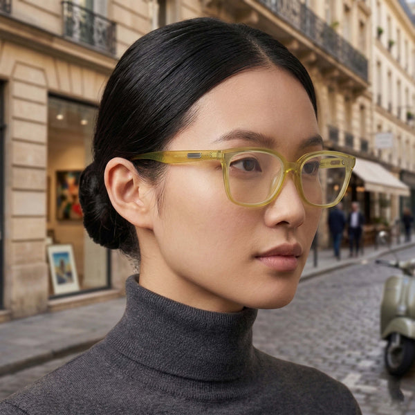 Belize | Green Transparent Wayfarer Sunglass
