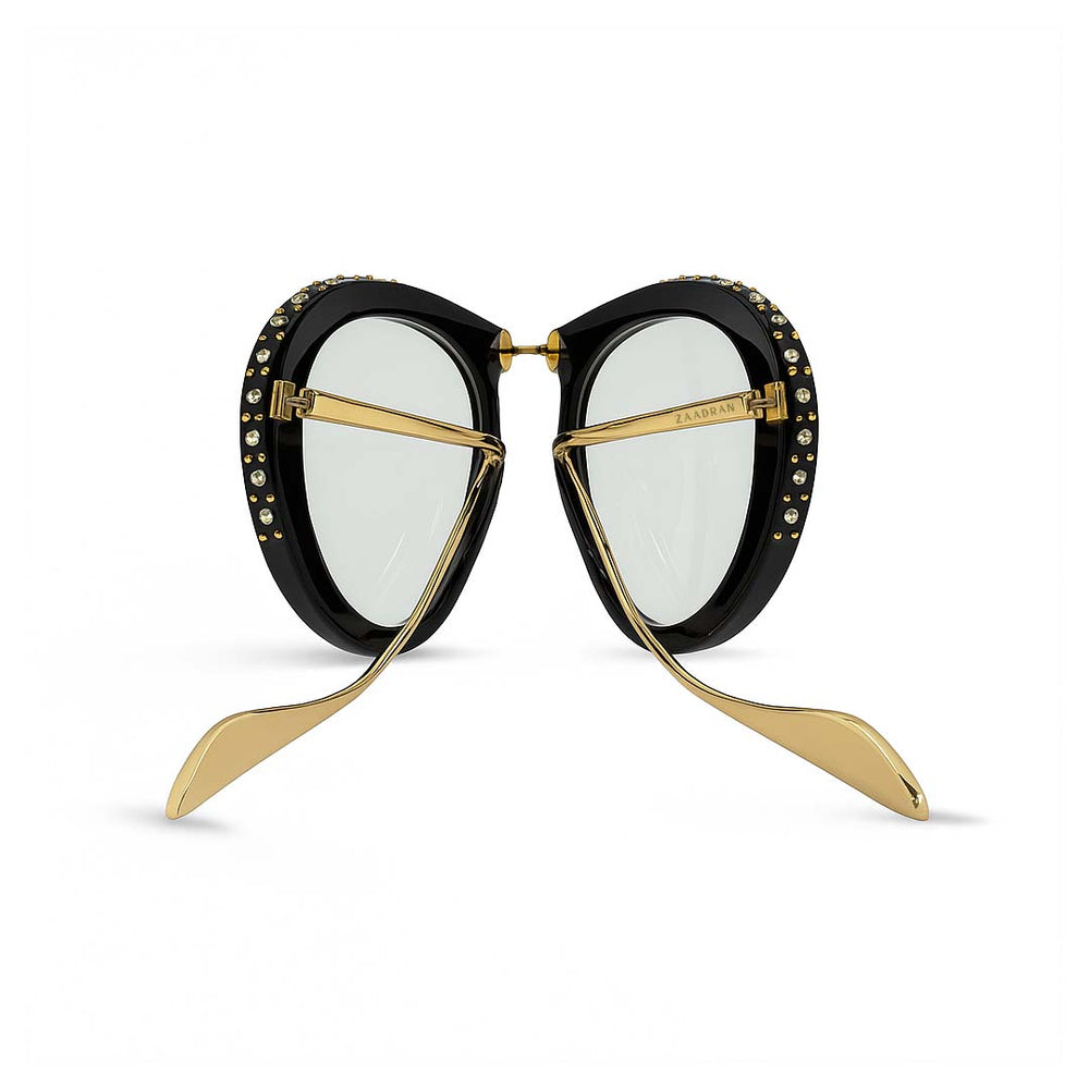 Toronto | Golden Black Transparent Foldable Aviator Sunglass