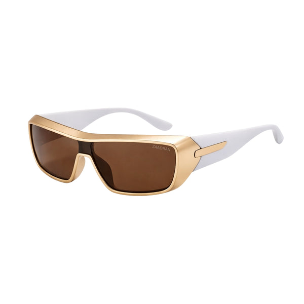Persian | Gold White Edge Aviator Sunglass