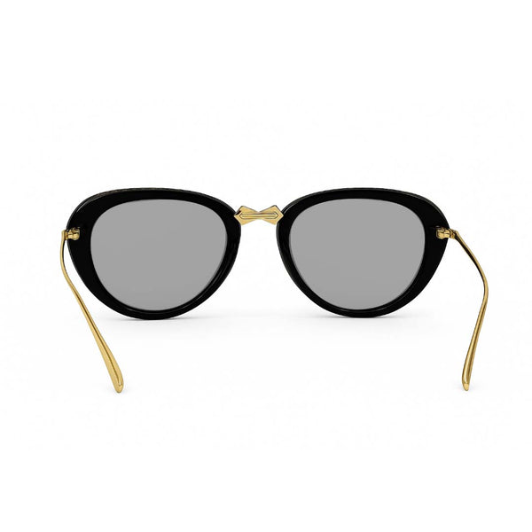 Toronto | Golden Black Transparent Foldable Aviator Sunglass