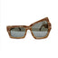 Raised Eye | White Marble Wayfarer Sunglass