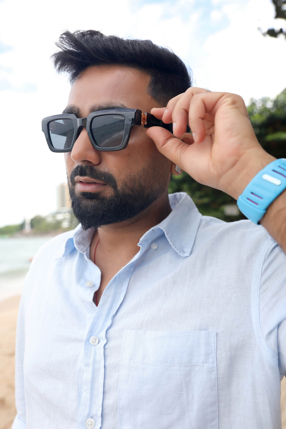 KJ | Black Oversize Sunglass