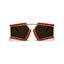 Brazil | Red Wayfarer Oversize Sunglass