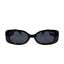 Russia | Black White Diamond Rectangle Sunglass