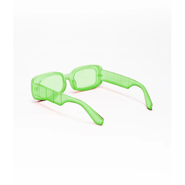 Rome | Green Transparent Rectangle Sunglass