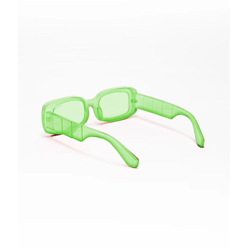Rome | Green Transparent Rectangle Sunglass
