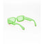 Rome | Green Transparent Rectangle Sunglass