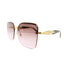 Barbados | Champagne Pink Dual Tone Oversize Sunglass