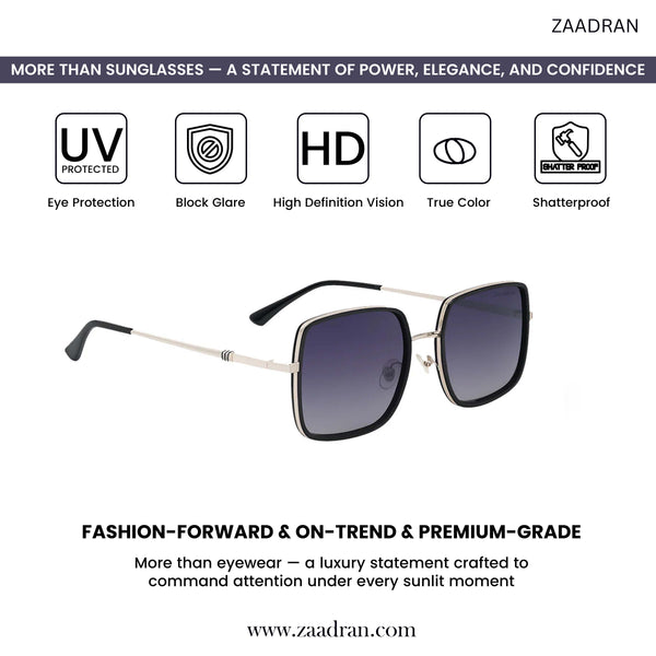Burma | Black Dual Tone Oversize Wayfarer Sunglass