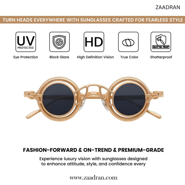 Mafia | Golden Round Sunglass