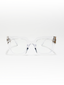 Naked Eyes | White Transparent Oversize Sunglass