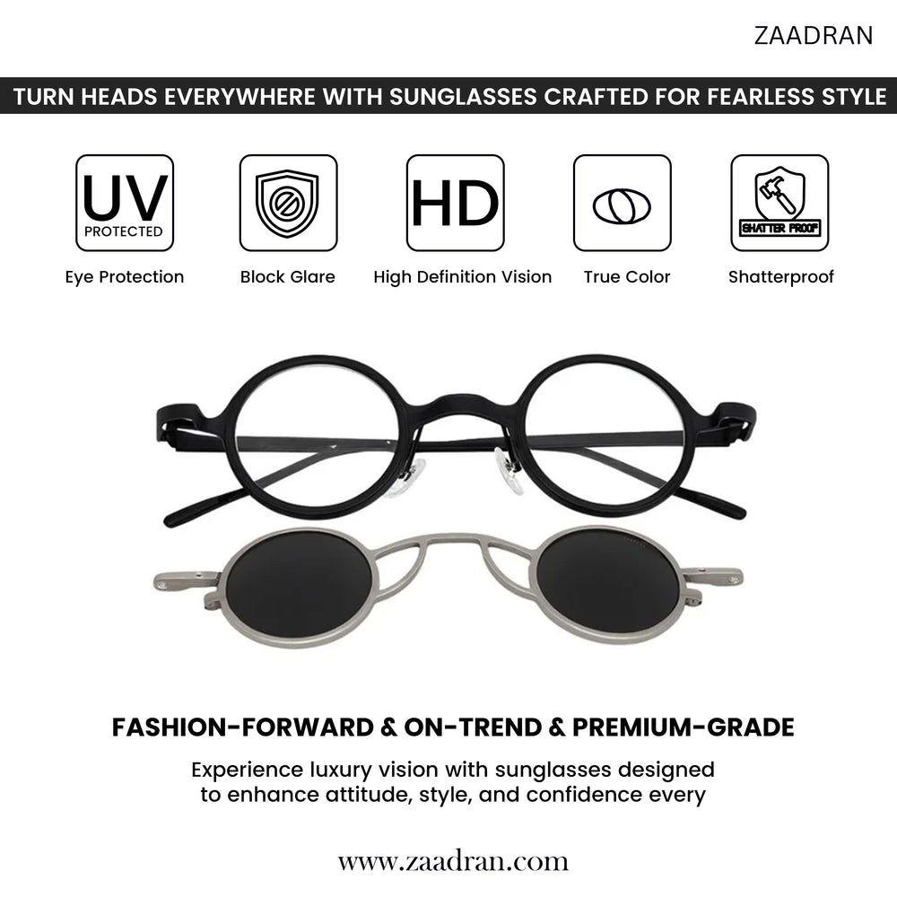 Mafia | Black Silver Round Sunglass