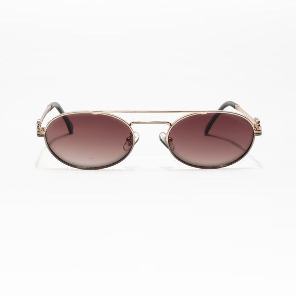 MW | Golden Brown Round Sunglasses
