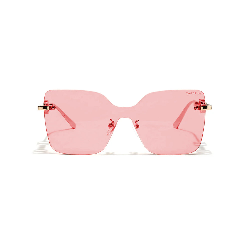 Mexico | Golden Pink Rimless Oversize Sunglass