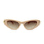 Diva | Peach Golden Cateye Sunglass