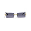 Austria |  Golden Rimless Rectangle Sunglass