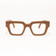 KJ | Brown Transparent Oversize Sunglass