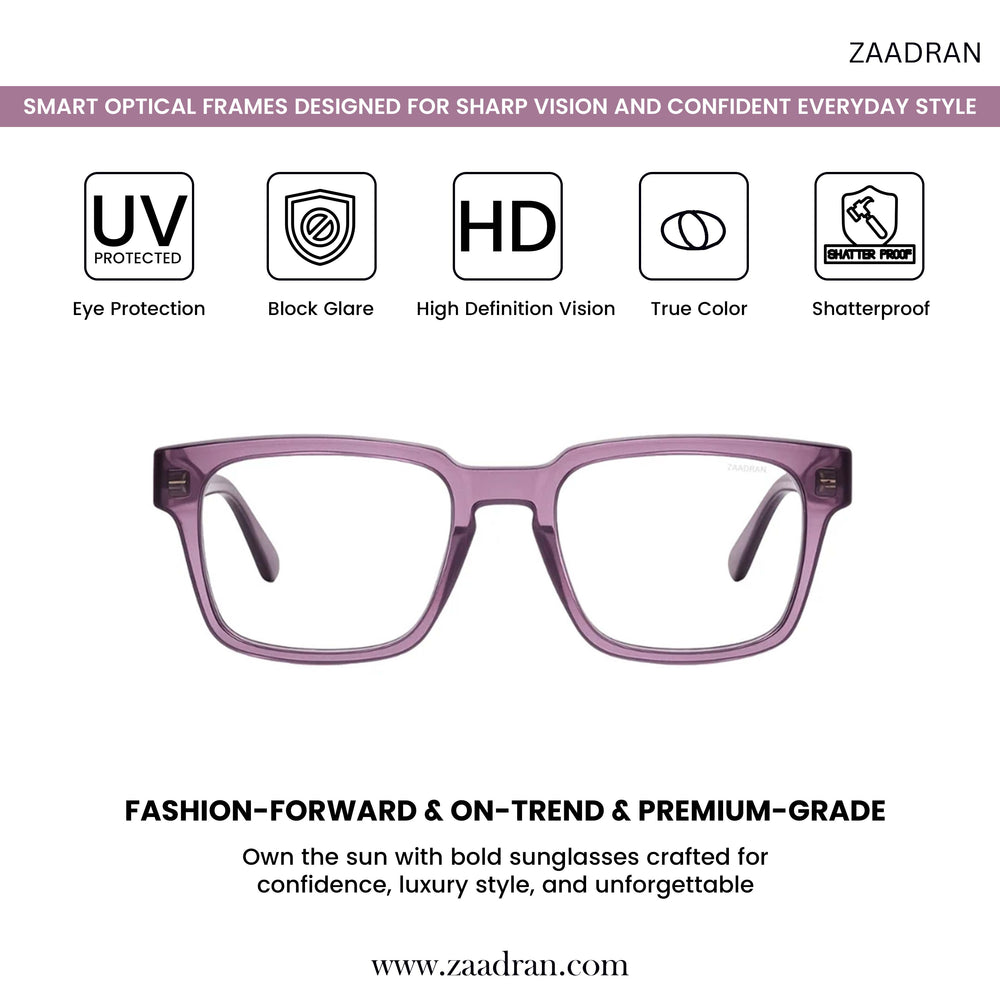 Argentina | Pink Transparent Wayfarer Sunglass