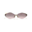 Rose Diamond | Golden Wine Rimless Sunglass