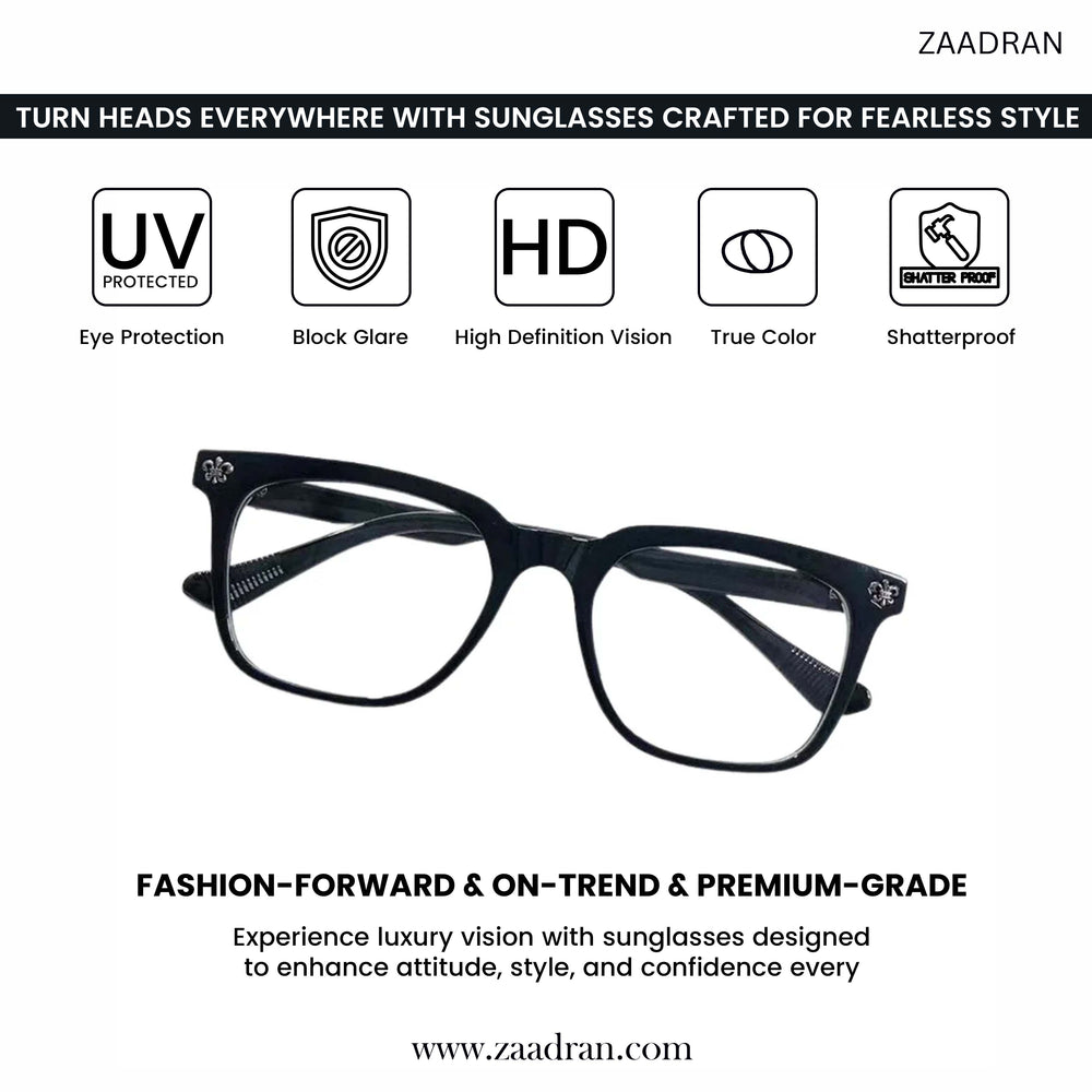 Belarus | Black Transparent Wayfarer Sunglass