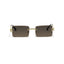 Austria | Golden Brown Rimless Rectangle Sunglass