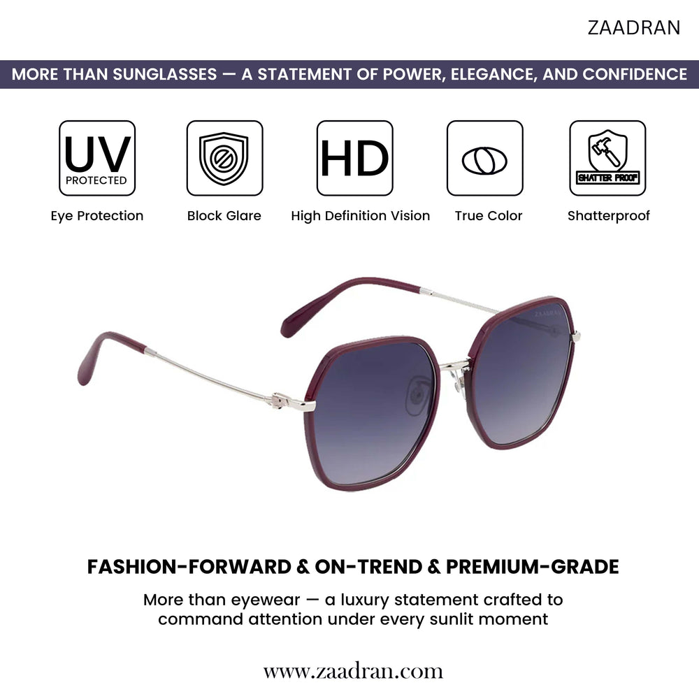 Germany | Brown Blue Gradient Oversize Sunglass