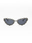 Diamond Kitty | Black Fancy Cateye Sunglass