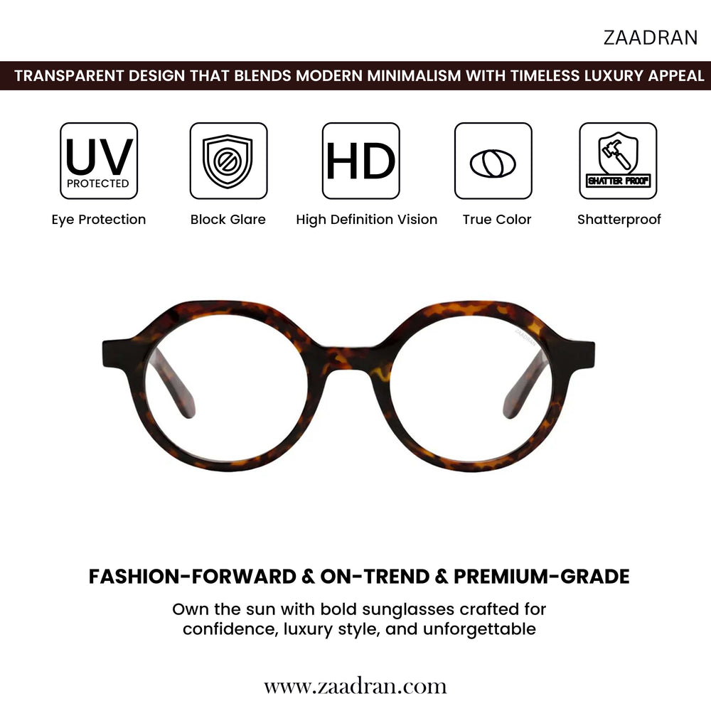 Oceania | Panther transparent Round Sunglass
