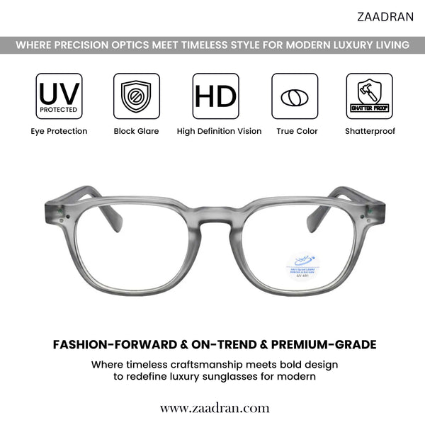 Melbourne | Grey Transparent Wayfarer Sunglass