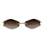 Rose Kiss | Brown Rimless Sunglass