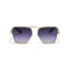 Hong Kong | Blue Aviator Square Sunglass