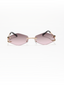 Rose Kiss | Wine Rimless Sunglass