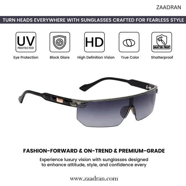 Rider | Black Wrap Around Sunglass