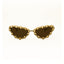 Diamond Kitty | Golden Fancy Cateye Sunglass