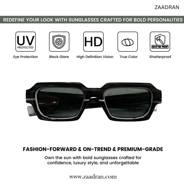 Breeze | Grey Wayfarer Sunglass