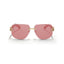 Tbilisi | Pink Golden Rimless Wayfarer Sunglass