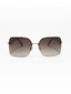 Barbados | Brown Oversize Sunglass