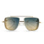 Laos | Golden White Aviator Sunglass