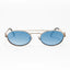 MW | Golden Blue Round Sunglass